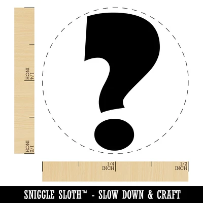 Question Mark Bold Self-Inking Rubber Stamp for Stamping Crafting Planners