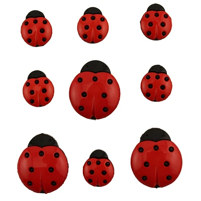 Buttons Galore and More Craft & Sewing Buttons - Ladybugs - 27 Buttons