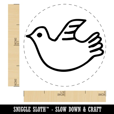 Darling Dove Sketch Self-Inking Rubber Stamp for Stamping Crafting Planners