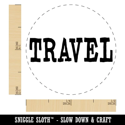 Travel Fun Text Self-Inking Rubber Stamp for Stamping Crafting Planners