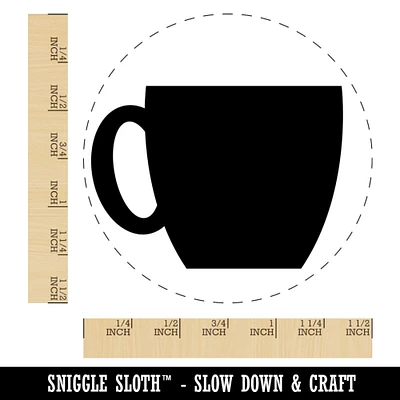 Coffee Mug Cup Solid Self-Inking Rubber Stamp for Stamping Crafting Planners