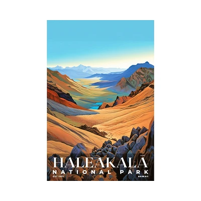 Haleakala National Park Poster, Travel Art, Office Poster