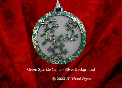 Name Christmas Ornaments Gift Layered Wood JGWoodSigns Ornament Jacob-B12