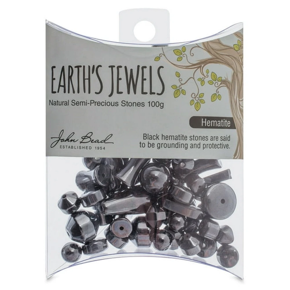 Earth's Jewels Hematite Natural Stone Bead Assortment