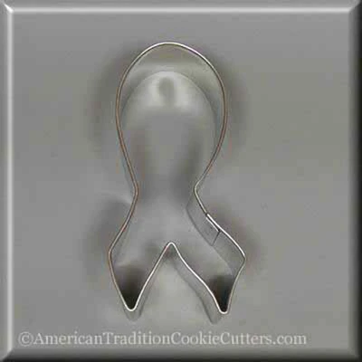 3.75" Awareness Ribbon Metal Cookie Cutter NA8079