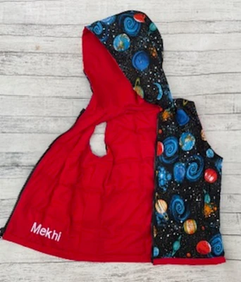 Kids weighted vest space planets cotton sensory issues anxiety