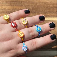 Pokemon Beaded Rings | Pikachu Charmander Squirtle Jigglypuff Psyduck Pokeball | Nintendo Accessories | Gamer Gifts