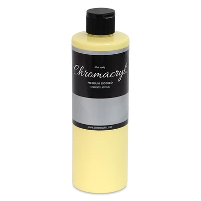 Chromacryl Students' Acrylics - Pastel Yellow, 16 oz bottle