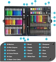 Art Set Drawing Colored Pencils Paint Brush Oil Pastels Art Supplies For Kids