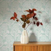 Tempaper & Co. Floral Damask Peel and Stick Wallpaper, Mint, 28 sq. ft.