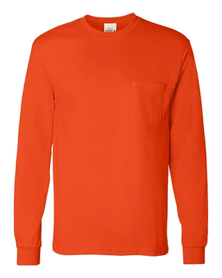 Authentic Long Sleeve Pocket T-Shirt a Seamless Blend of Refinement, Comfort, Enduring Design Excellence | 6 Oz./yd