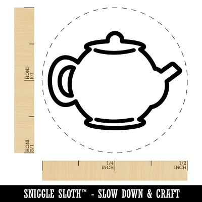 Teapot Kettle Self-Inking Rubber Stamp for Stamping Crafting Planners