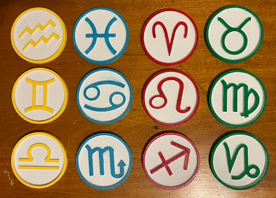 Western Zodiac Coasters