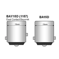 USHIO 1000986 75W 120V BA15D Double Contact Bayonet Base Halogen Bulb
