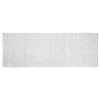 mDesign Bathroom Cotton Rectangular Rug, Long Runner, 60" x 21"