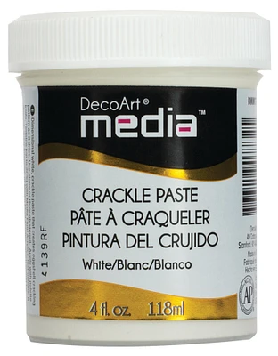 DecoArt Media Crackle Paste, 4 oz., White