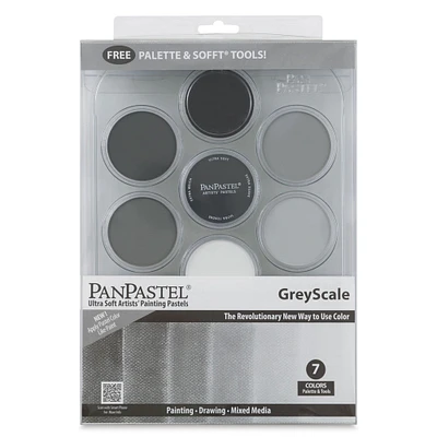 PanPastel Artists' Painting Pastels Set - Grey Scale, Set of 7