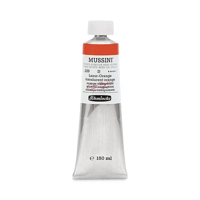 Schmincke Mussini Oil Color - Transparent, Translucent Orange, 150 ml tube