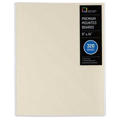 UArt Premium Sanded Pastel Paper Board - 11" x 14", Neutral