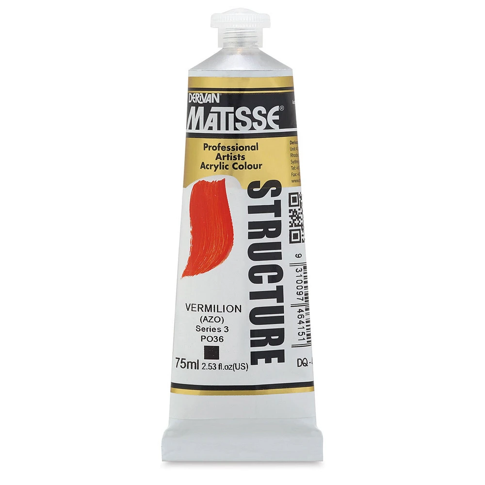 Matisse Structure Paint - Vermilion, 75 ml