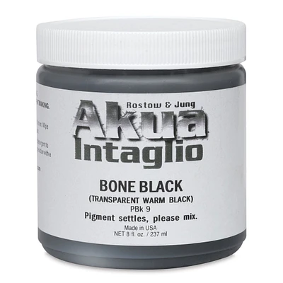 Akua Intaglio Ink - Bone Transparent Black, 237 ml