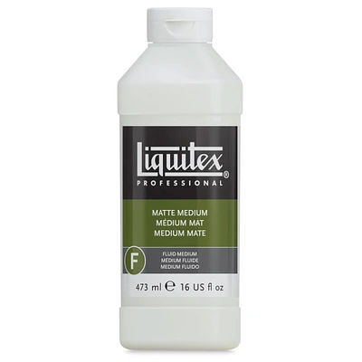 Liquitex Fluids Acrylic Medium - Matte, 16 oz bottle