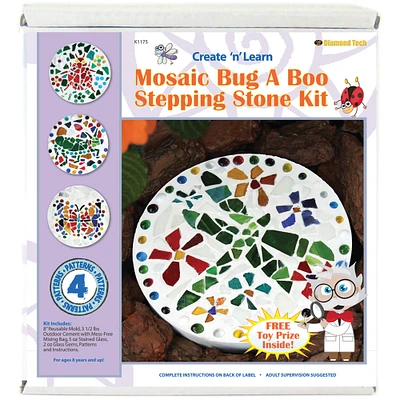 Diamond Tech Mosaic Stepping Stone Kit-Bug A Boo