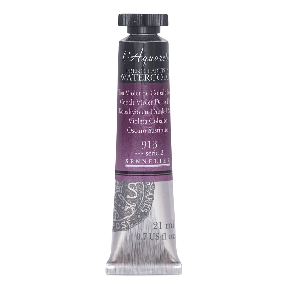 Sennelier French Artists' Watercolor - Cobalt Violet Deep Hue, 21 ml, Tube