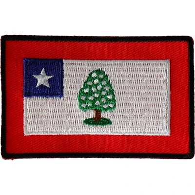 Patch, Embroidered Patch (Iron-On or Sew-On), Historical State of Mississippi Flag Patch, 3" x 2"