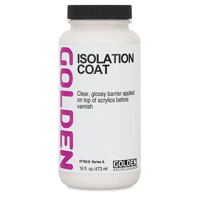 Golden Acrylic Medium - Isolation Coat, 16 oz