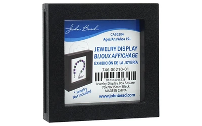 John Bead Jewelry Display Box 70x70x15mm