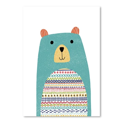 Pattern Bear by Lisa Nohren  Poster Art Print - Americanflat