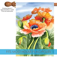 Poppies Posing Decorative Flower Flag