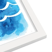 Watercolor Blue Waves by Jetty Home Frame  - Americanflat