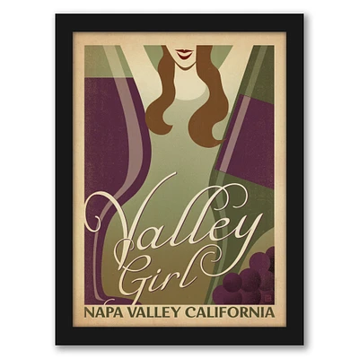 Valleygirl by Anderson Design Group Black Framed Print - Americanflat