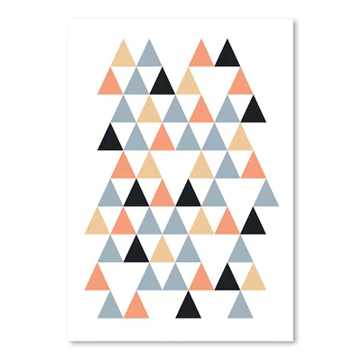 Scandi Triangles In Hipster by Digital Keke  Poster Art Print - Americanflat