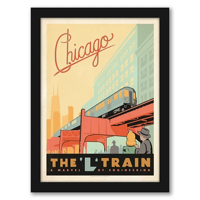 Chicago L Train by Anderson Design Group Frame  - Americanflat