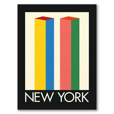 New York Twin Towers by Rosi Feist Frame  - Americanflat