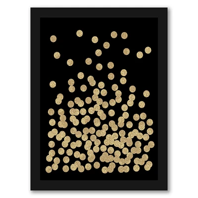 Gold Glitter Dots by Charlotte Winter Frame  - Americanflat
