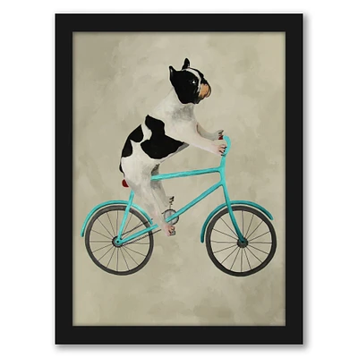 French Bulldog On Bicycle by Coco De Paris Frame  - Americanflat