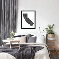 California by Joe Brewton Frame  - Americanflat