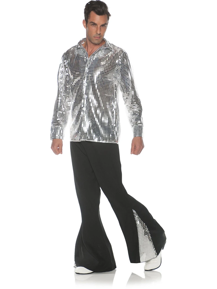 Men's Stylin' 70s Silver Disco Fever Costume