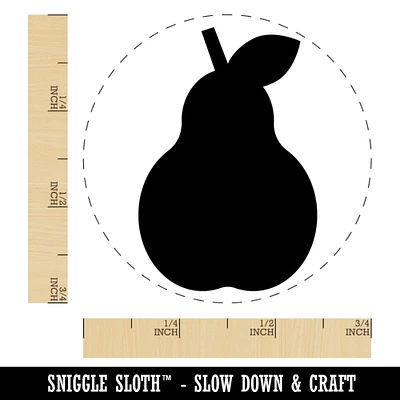 Pear Fruit Solid Self-Inking Rubber Stamp for Stamping Crafting Planners
