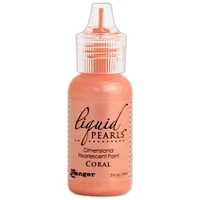 Ranger Liquid Pearls Dimensional Pearlescent Paint .5Oz-Coral