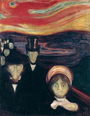 Anxiety, 1894 Poster Print by Edvard Munch - Item # VARPDX467686