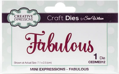Creative Expressions Craft Dies By Sue Wilson-Fabulous