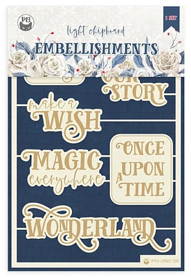 P13 Die-Cut Chipboard Embellishments 4"X6"-Once Upon A Time #06, 4/Pkg