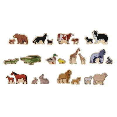 Animal Families Matching Game - Set Of 24 - Ages 12M+