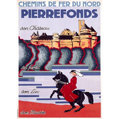 Pierrefonds Vintage French Travel Poster Prints