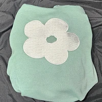 Embroidered Flower Sweatshirt Mother's Day Sweater Gift Soft Comfy Pullover Womens Present Unisex Hoodie Custom Crewneck